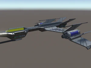 light space fighter 3D Model