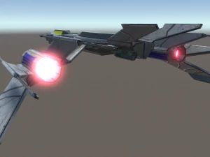 light space fighter 3D Model
