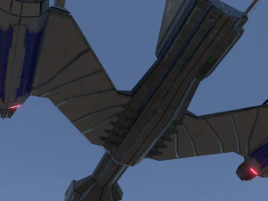 light space fighter 3D Model