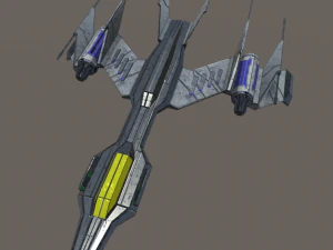 light space fighter 3D Model
