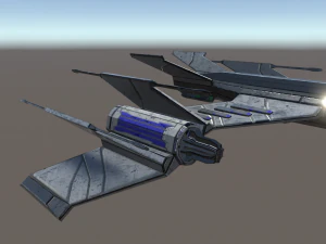 light space fighter 3D Model