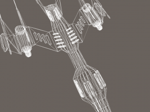 light space fighter Modelo 3D