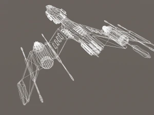 light space fighter 3D Model