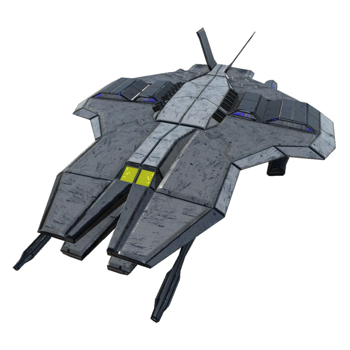 космічний винищувач 3D Модель .c4d .max .obj .3ds .fbx .stl .blend 