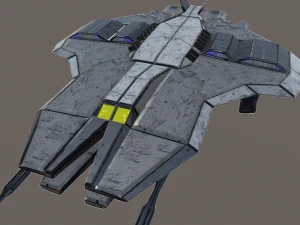 космічний винищувач 3D Модель