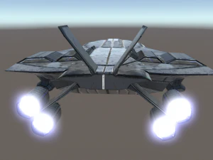 космічний винищувач 3D Модель