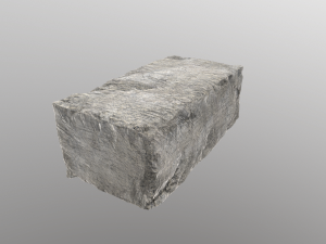 Stone block Model 3D