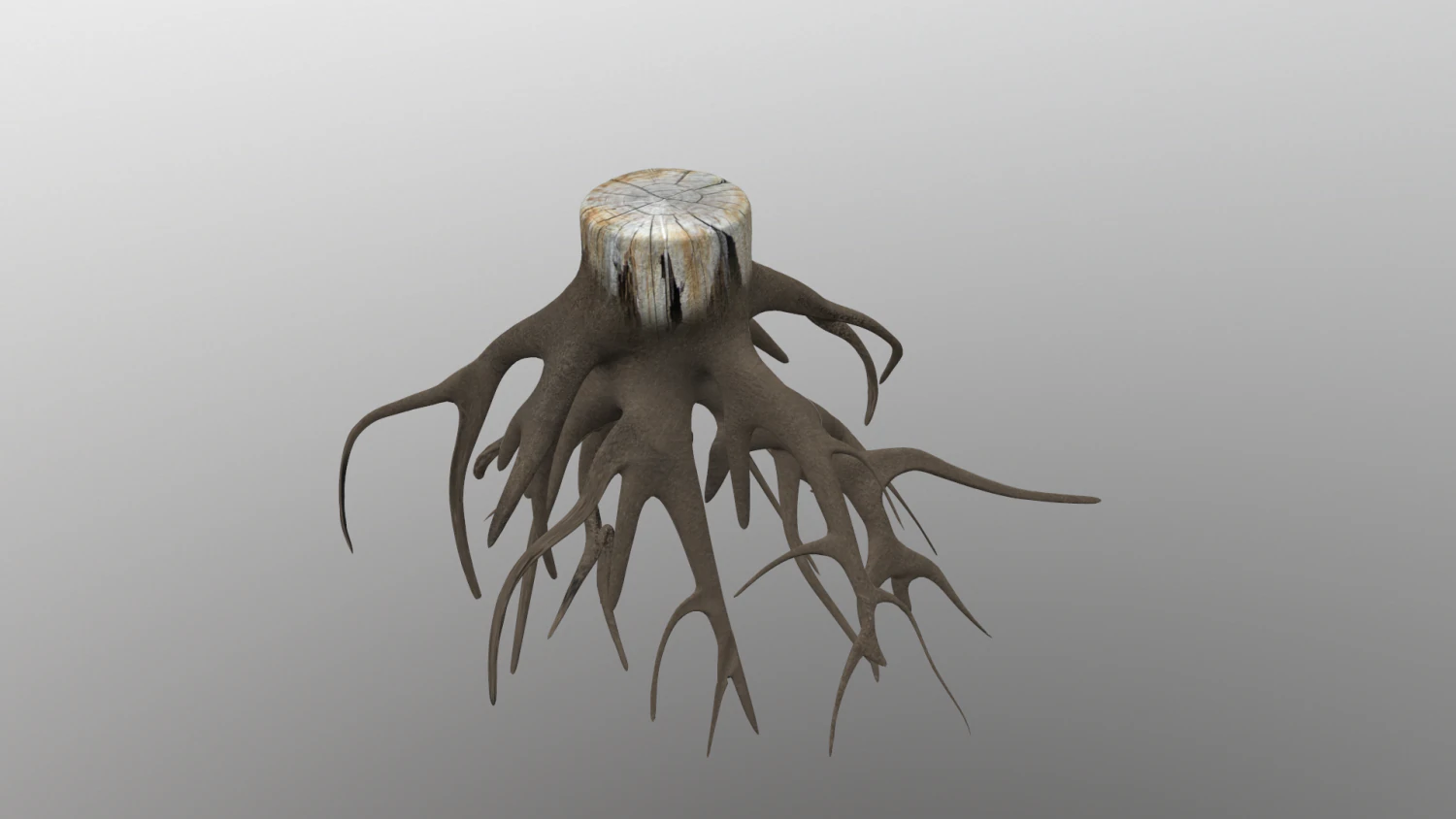 stump 3D Model .c4d .max .obj .3ds .fbx .stl .blend 