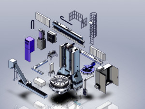 vertical turning machine vtc2000 3D Модель