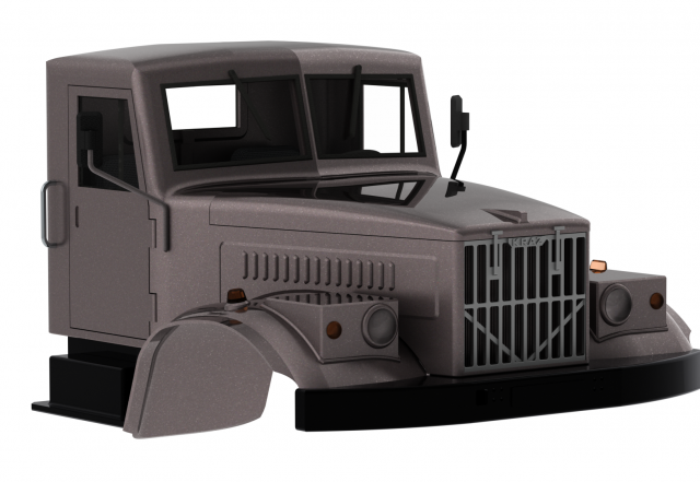 kraz 256 cab Modelo de Impressão 3D .c4d .max .obj .3ds .fbx .stl .blend 