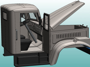 kraz 256 cab Modelo de Impressão 3D