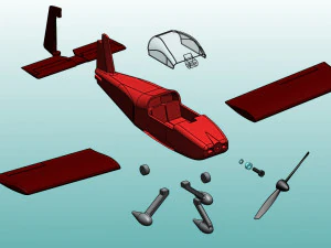 aircraft rv-14a model 3D Print Model