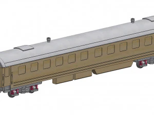 trem de caix&atilde;o URSS Modelo de Impressão 3D