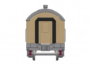 trem de caix&atilde;o URSS Modelo de Impressão 3D
