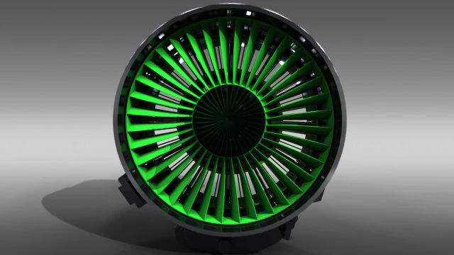 реактивный двигатель CFM56 международный 3D Модель .c4d .max .obj .3ds .fbx .stl .blend 