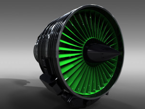 jet engine cfm56 international 3D Модель