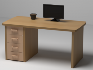 work desk 3D मॉडल