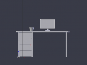 work desk Model 3D