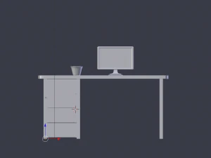 work desk 3D Model