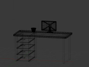 work desk 3D Model