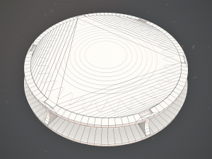 sewer hatch v4 low poly lods 3D मॉडल
