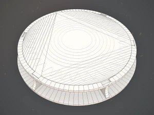 sewer hatch v4 low poly lods 3D Model