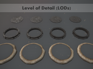 sewer hatch v5 low poly lods 3D Model