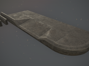 sidewalk set 1 modular low poly color options 3D 模型