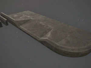 sidewalk set 1 modular low poly color options 3D Model