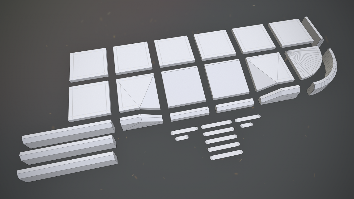 Module set. WR Set for 3d Modeling.