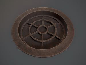 sewer hatch v6 low poly lods 3D मॉडल