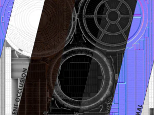 सीवर हैच वी6 लो पॉली लॉड्स 3D मॉडल