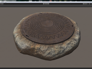 sewer hatch v6 low poly lods 3D मॉडल