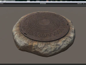 सीवर हैच वी6 लो पॉली लॉड्स 3D मॉडल