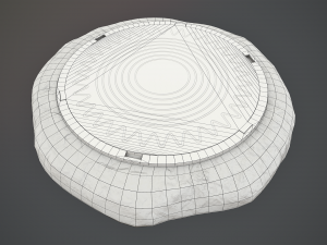 sewer hatch v6 low poly lods 3D मॉडल