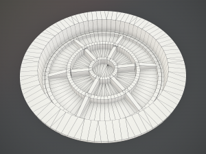 sewer hatch v6 low poly lods 3D मॉडल