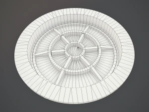 सीवर हैच वी6 लो पॉली लॉड्स 3D मॉडल