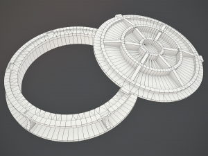 sewer hatch v6 low poly lods 3D मॉडल
