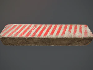 कंक्रीट रोडब्लॉक बैरियर लो पॉली लॉड्स 3D मॉडल