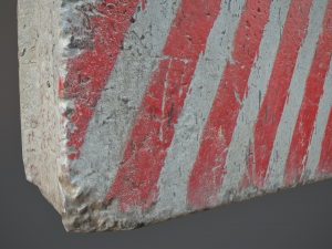 concrete roadblock barrier low poly lods 3Dモデル