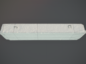 concrete roadblock barrier low poly lods 3Dモデル