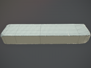 concrete roadblock barrier low poly lods 3Dモデル
