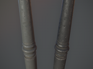 barrier bollard pack 1 v2 five color options low poly lods Modelo 3D