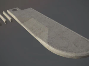 sidewalk - modular set 4 low poly 3D Model