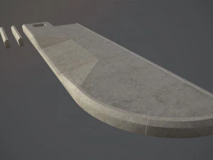 sidewalk - modular set 4 low poly 3D Model