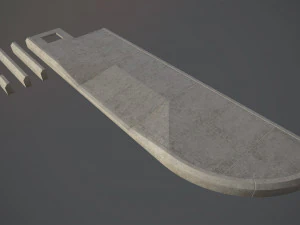 sidewalk - modular set 4 low poly 3D Model