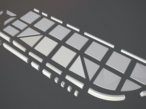 sidewalk - modular set 4 low poly 3D Model