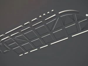 sidewalk - modular set 4 low poly 3D Model