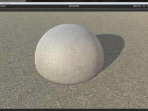 concrete hemisphere barrier pack 1 three color options low poly lods 3D Модель