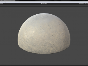 concrete hemisphere barrier pack 1 three color options low poly lods 3D Модель